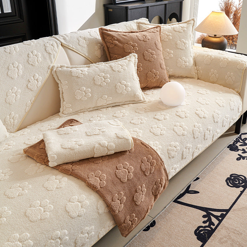 Thickened Plush Non-Slip Sofa Cushion