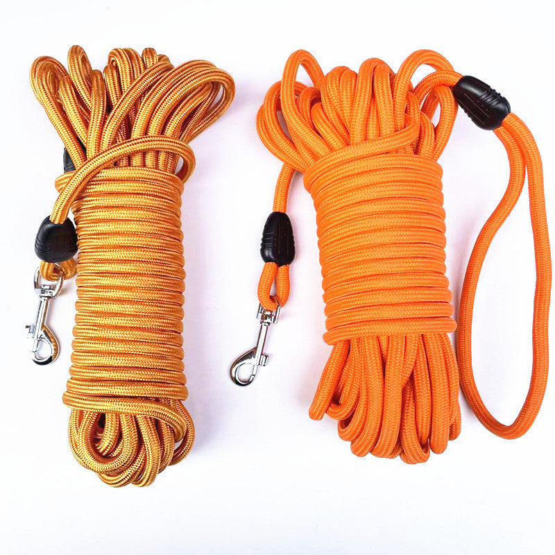 Portable Solid Color Pet Tracking Training Traction Rope