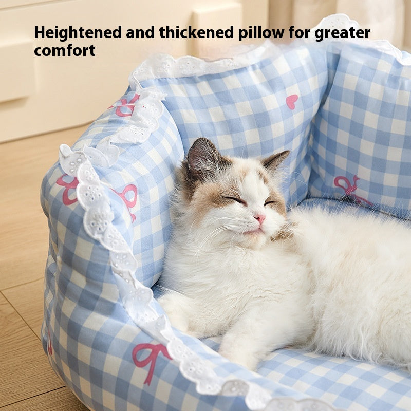 All-Season Semi-Enclosed Small Dog Bed