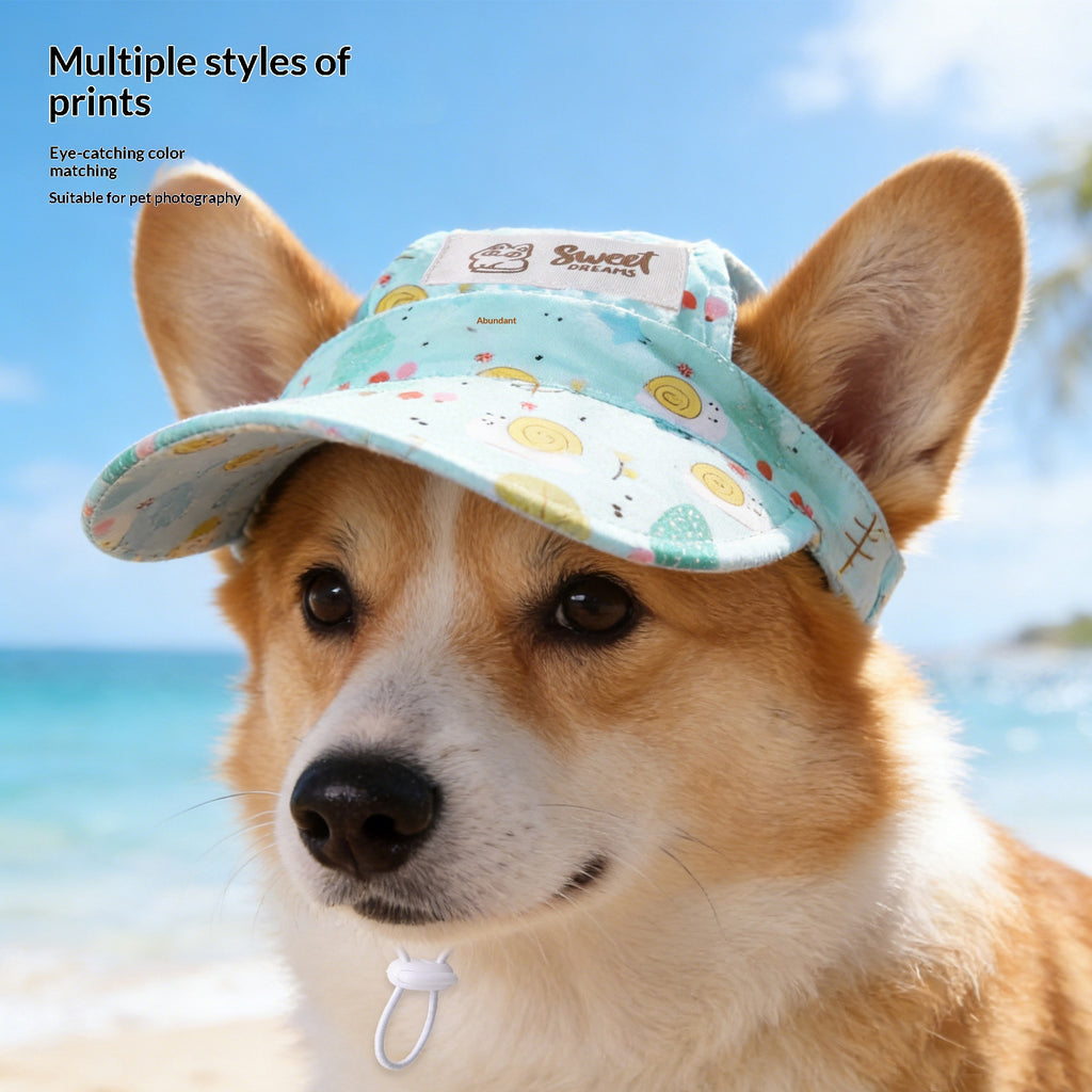 Cartoon Ear-Opening Pet Sun Hat