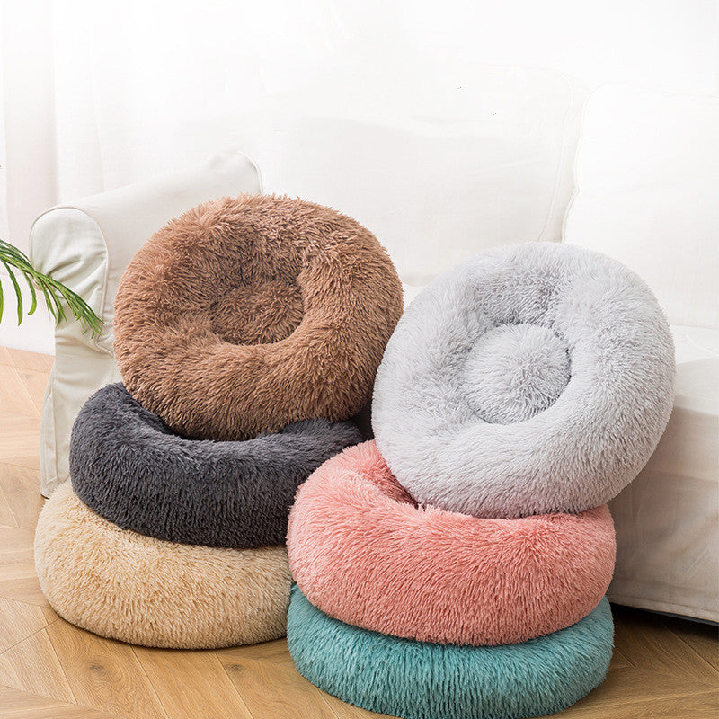 Plush Warm Dog Bed for Winter