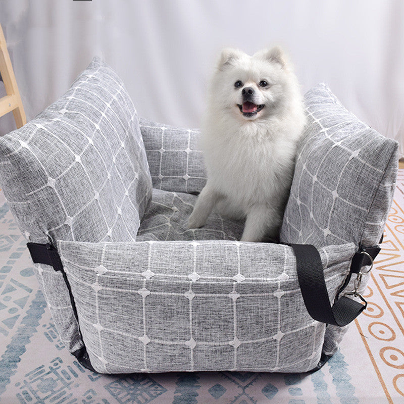 Dog Car Nest Co-Pilot Removable And Washable Pet Car Artifact