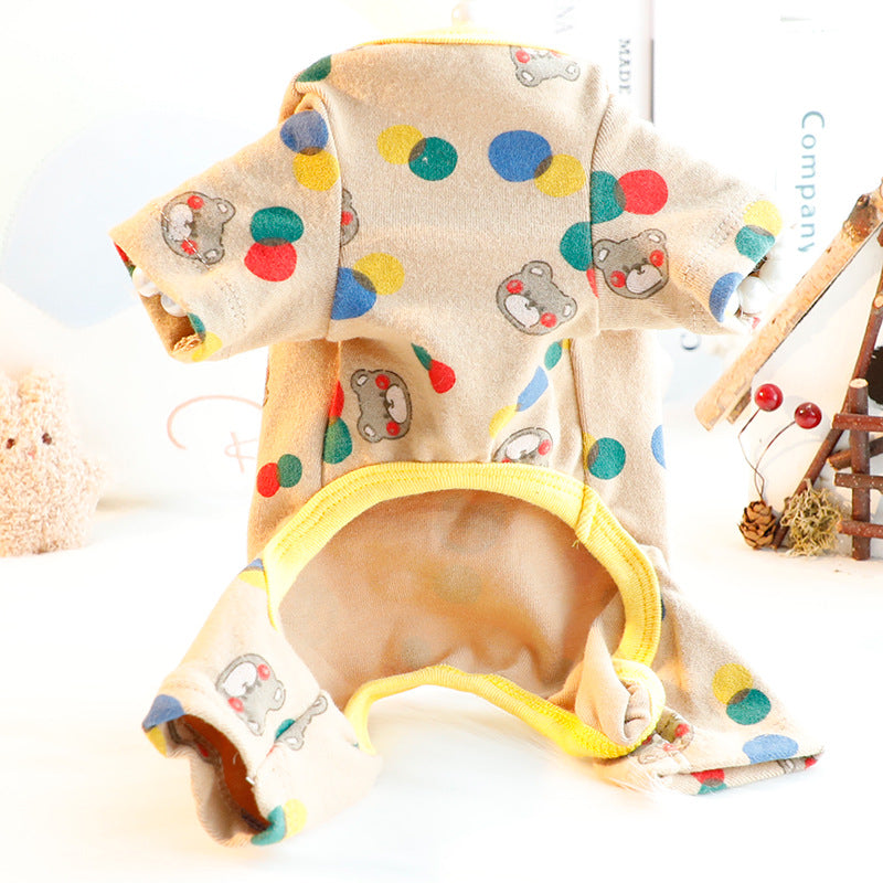 Autumn Winter Teddy Dog Homewear