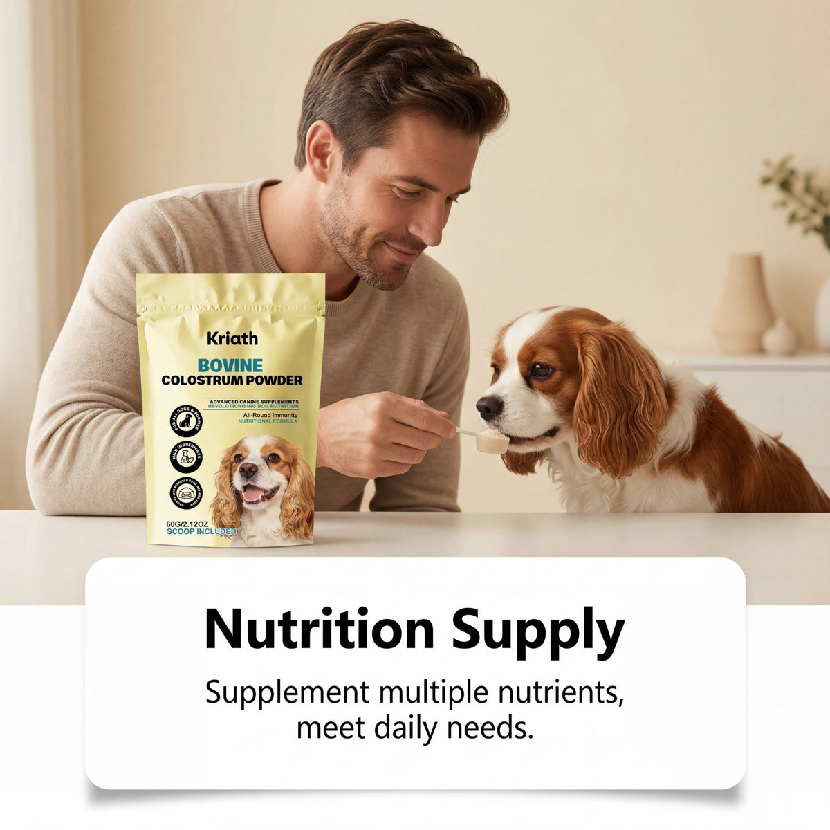 Bovine Colostrum Daily Nutritional Supplement for Dogs