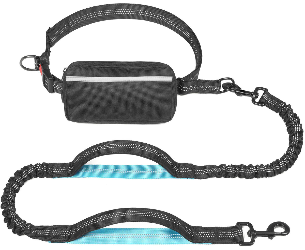 Pet Supplies Multi-Functional Waist Pack Rope Reflective Sling Dog Hand Holding Rope Stretch Leash