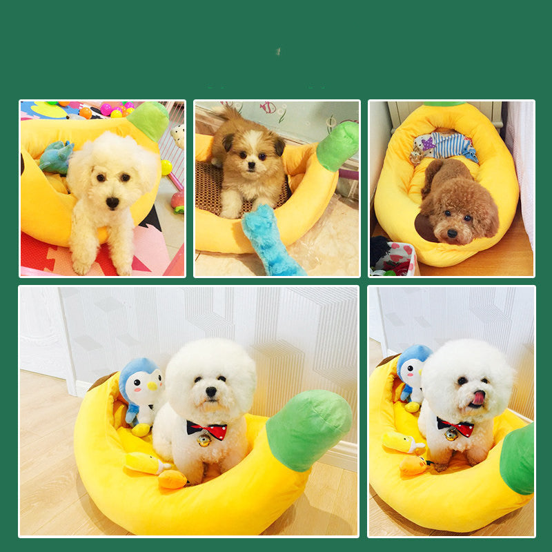 Banana Four-Season Pet Kennel Mat