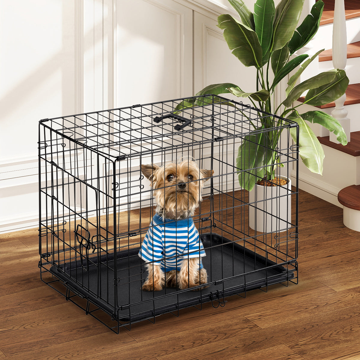 Single Door Dog Cage 24-30 Inch