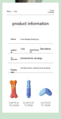 Dog Toy Food Leakage Molar Rod Outdoor Water Floating Toy