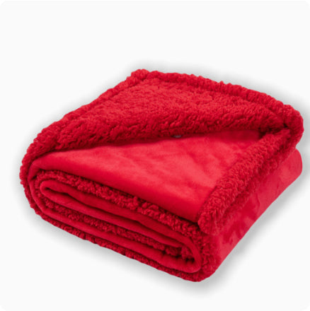 Flannel Cotton Wool Sherpa Pet Blanket