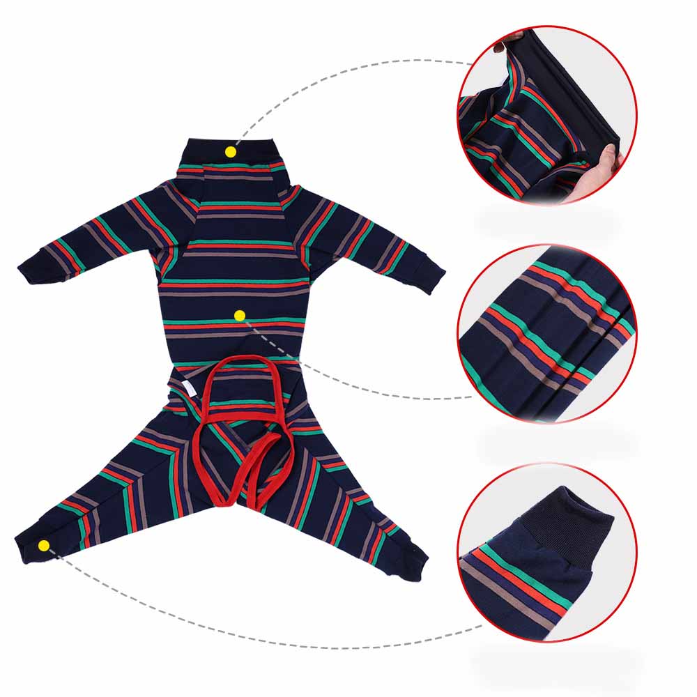 Cotton Four-Legged Dog Pajamas