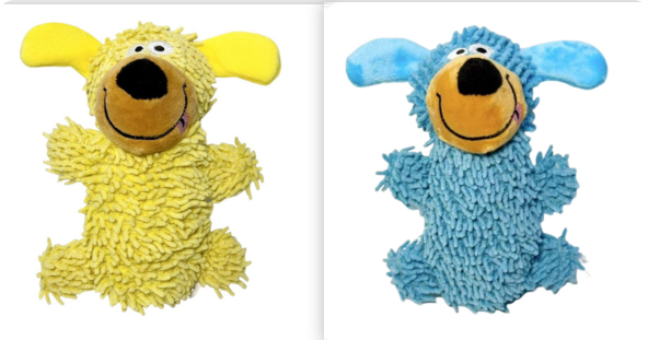Plush Squeaky Teething Dog Toy