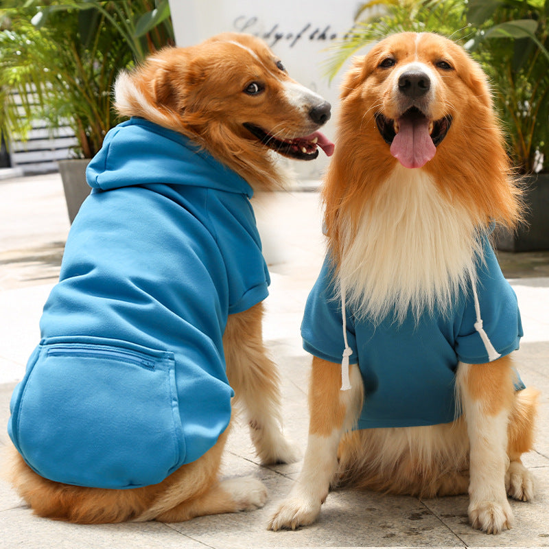 Simple Dog Zipper Pocket Sweater