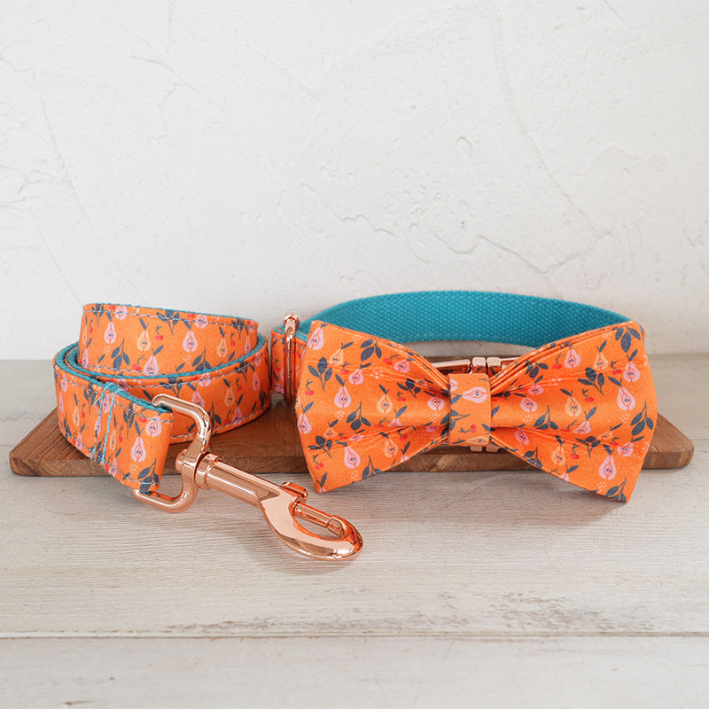 Cherry Pear Dog Collar And Leash
