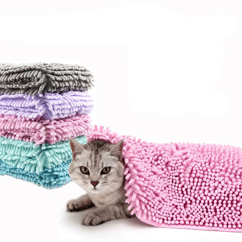 Chenille Quick-Drying Absorbent Dog Towel