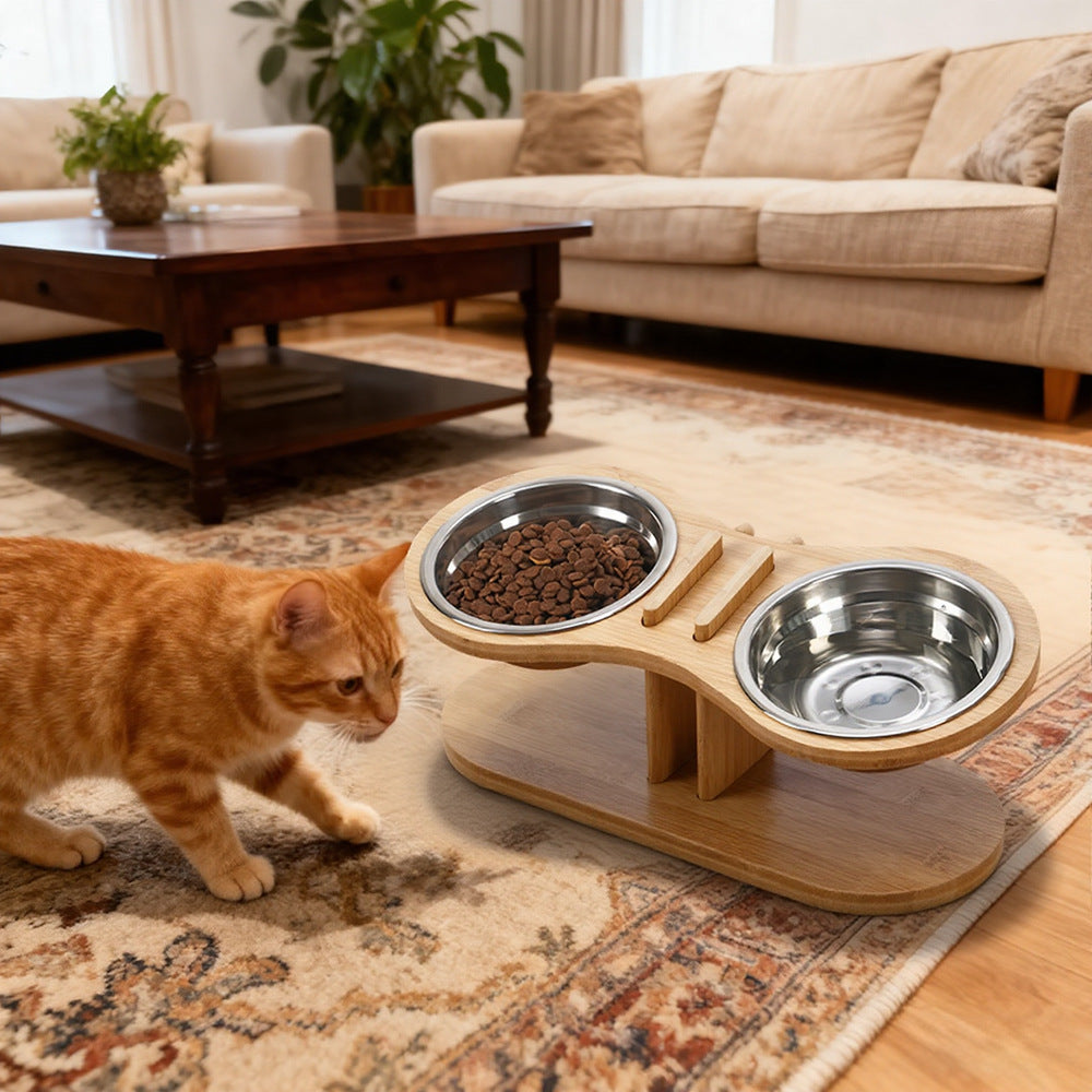 Adjustable Tilted Pet Feeding Stand