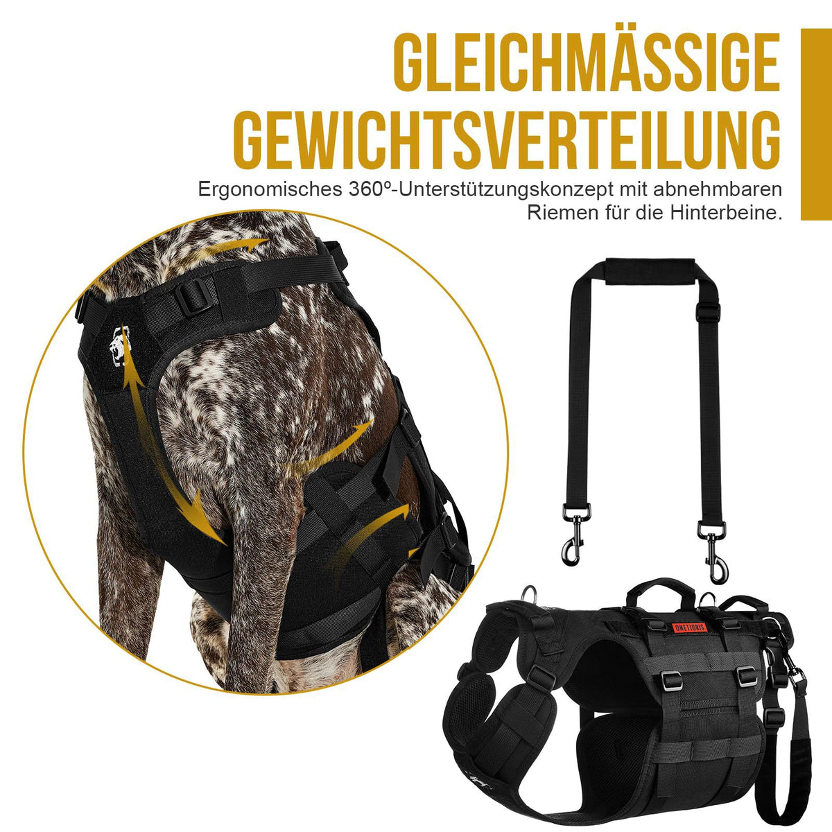 Outdoor Tactical Dog Vest Harness
