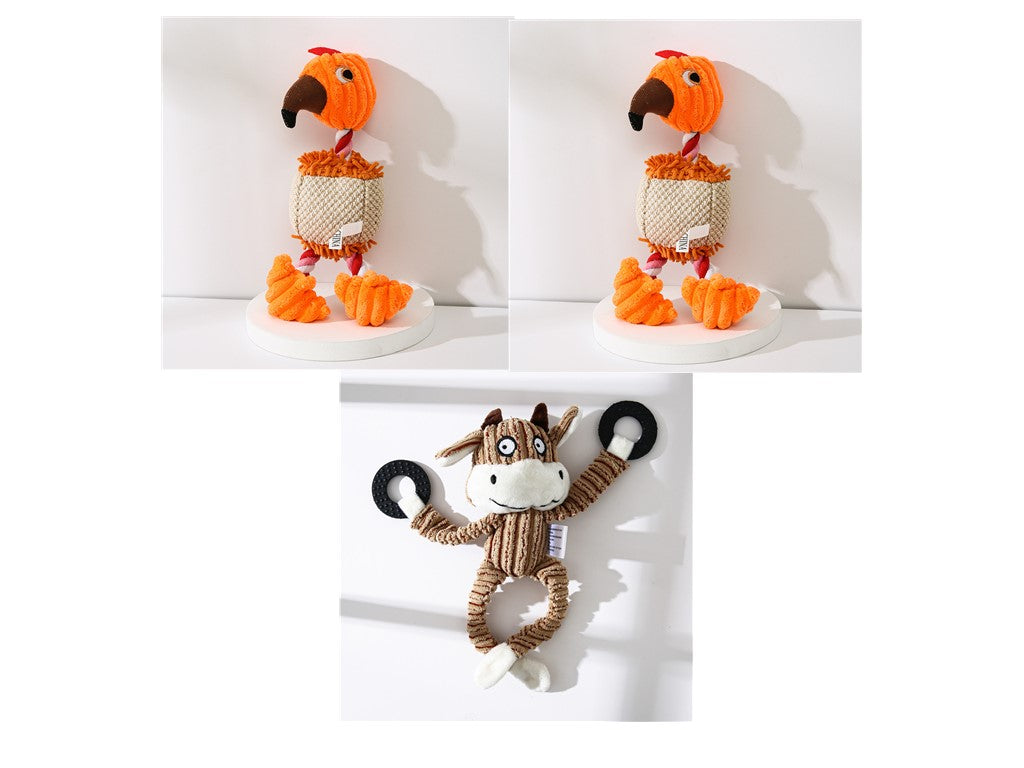 Donkey Plush Squeaky Dog Toy