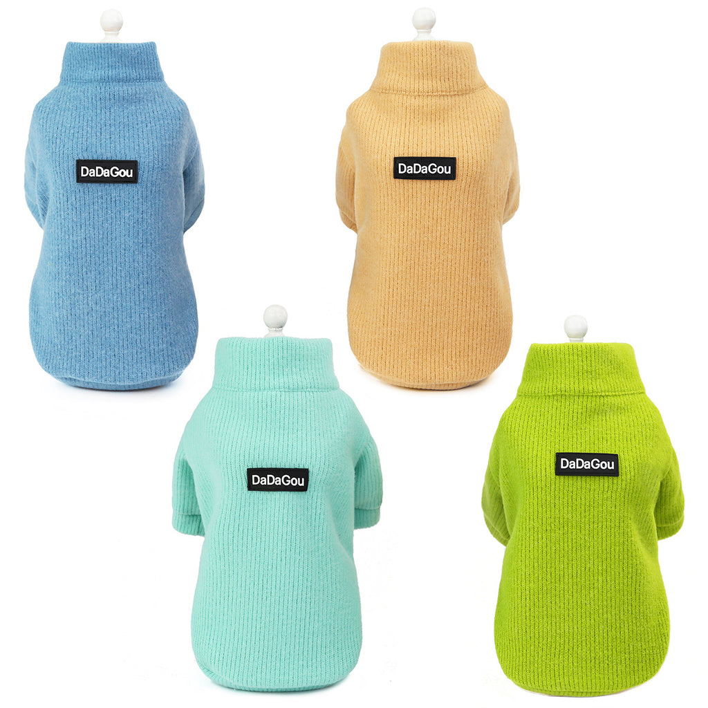 Wool Zip-Up Dog Sweater