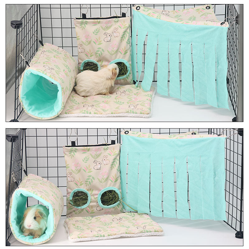 Drilling Tunnel Straw Bag Hideaway Pet Bed