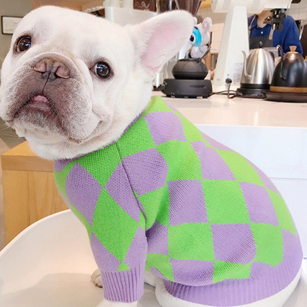 Plaid Dog Sweater