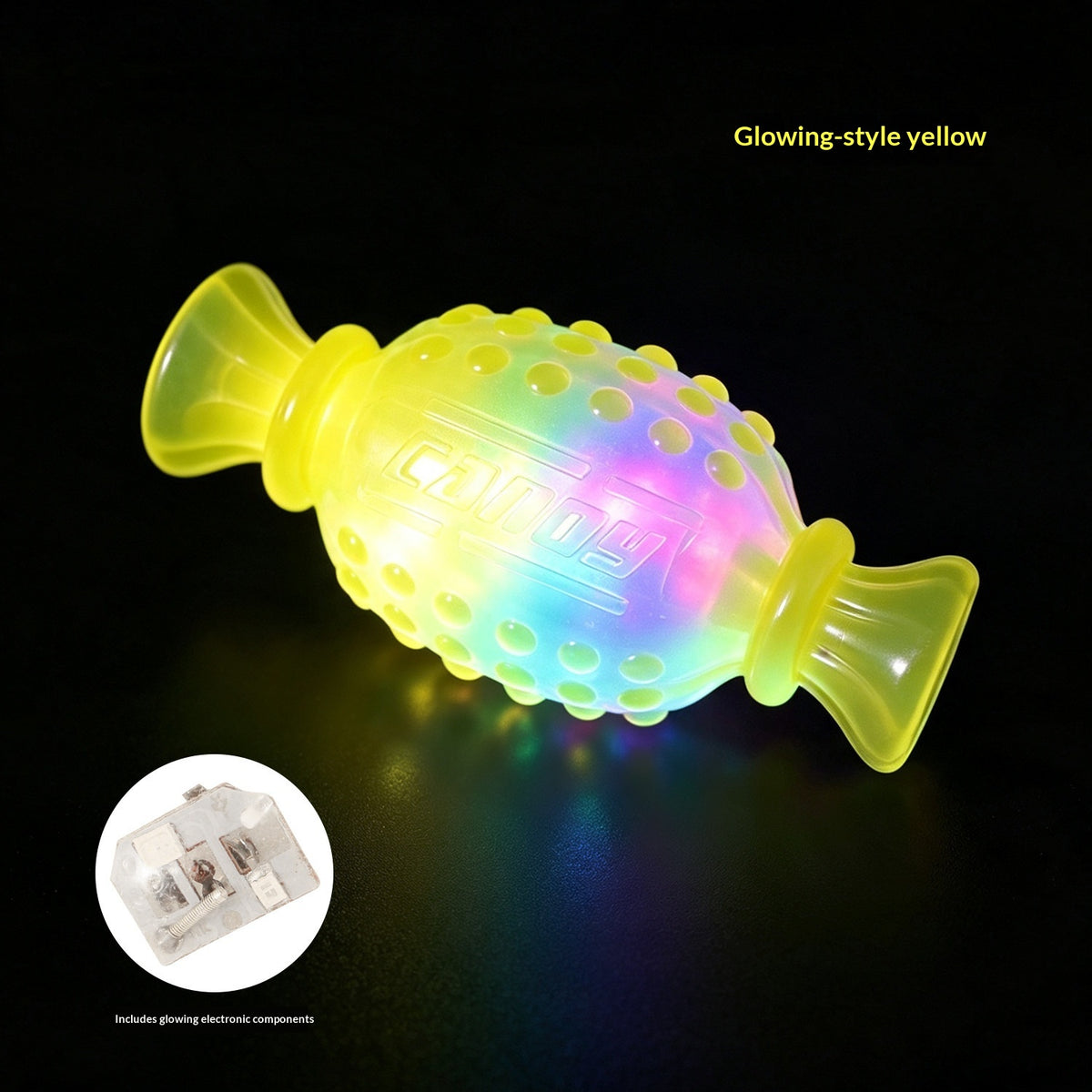 Glowing Candy Tennis Ball Dog Toy