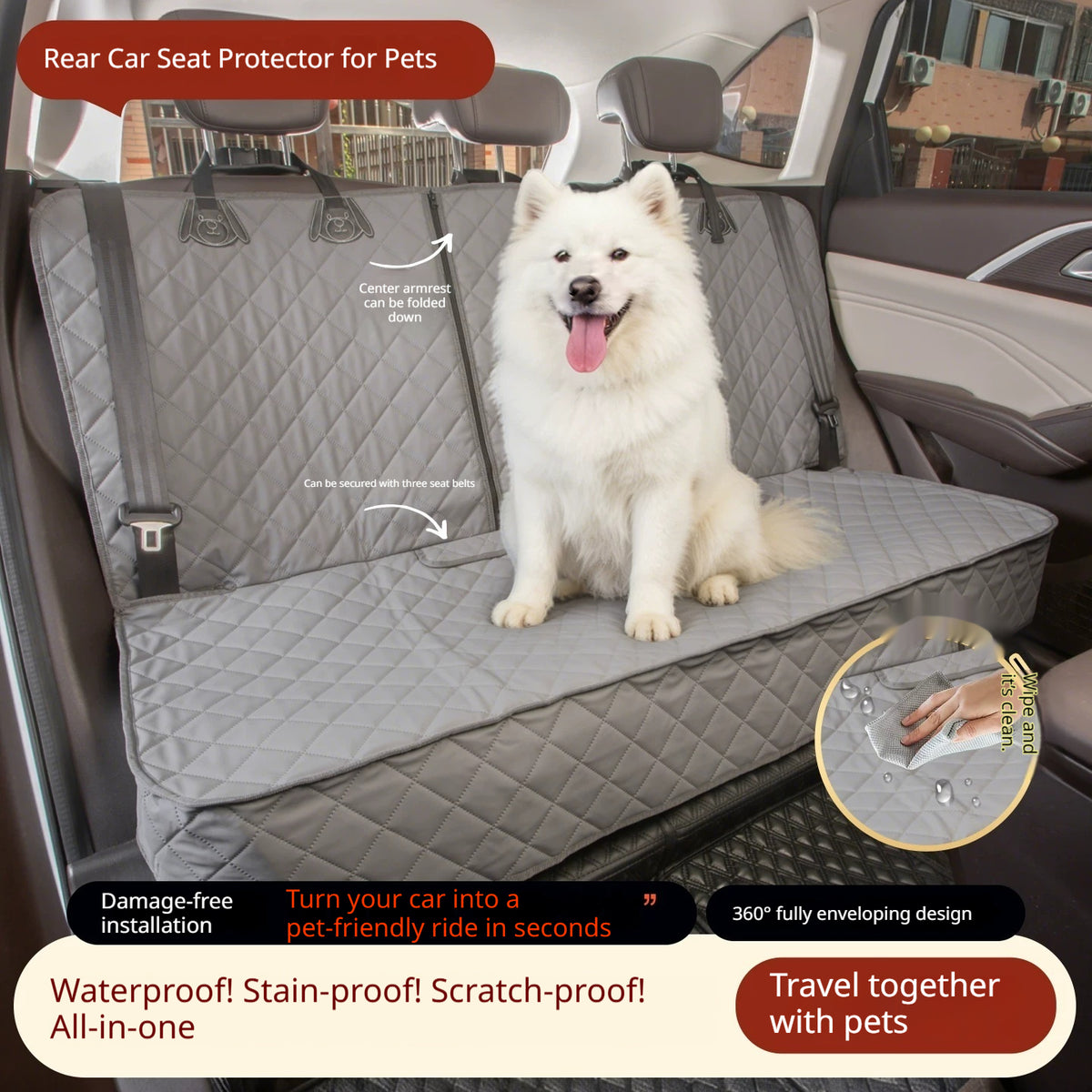 Waterproof Dirt-Resistant Scratch-Proof Dog Seat Cushion