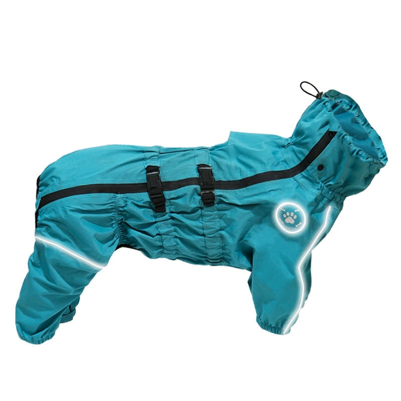 Waterproof Four-Legged Dog Raincoat Jacket