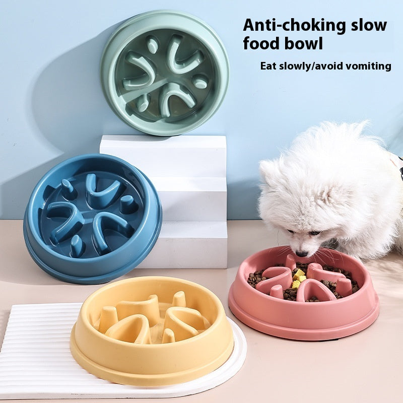 Slow Food Non-Slip Anti-Tumble Pet Bowl
