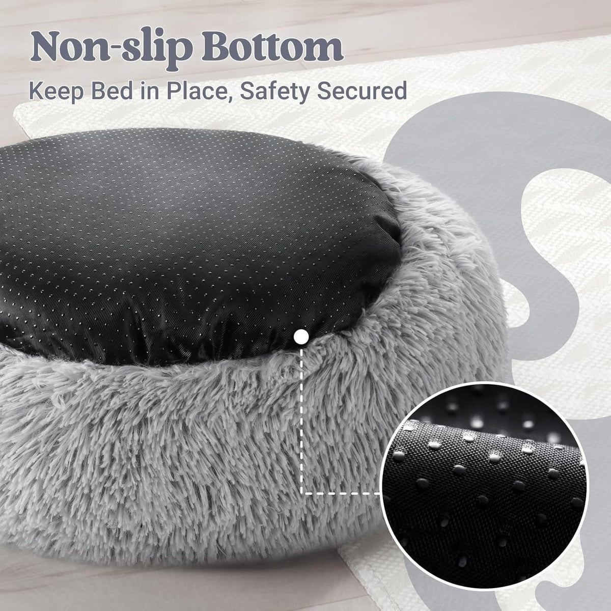Round Warm Bed for Small Medium Dogs