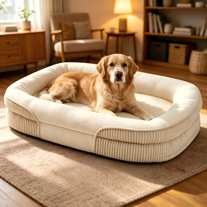 Removable Washable Oval Dog Bed
