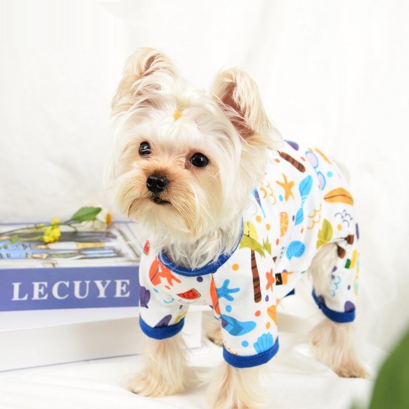 Cute Cartoon Print Dog Jumpsuit