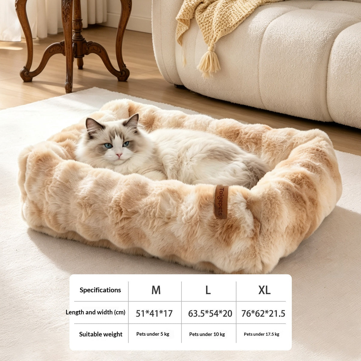 Detachable And Washable Warm Dog Bed