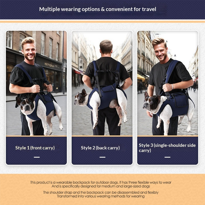 Portable Dog Carrier Crossbody Backpack