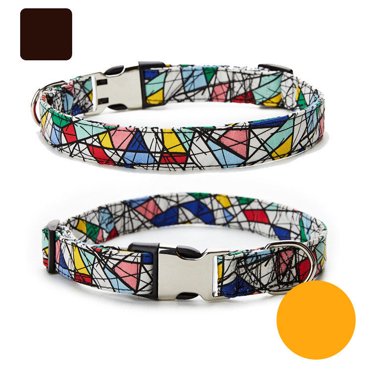 Ethnic Style Semi-Metal Buckle Metal Pet Collar