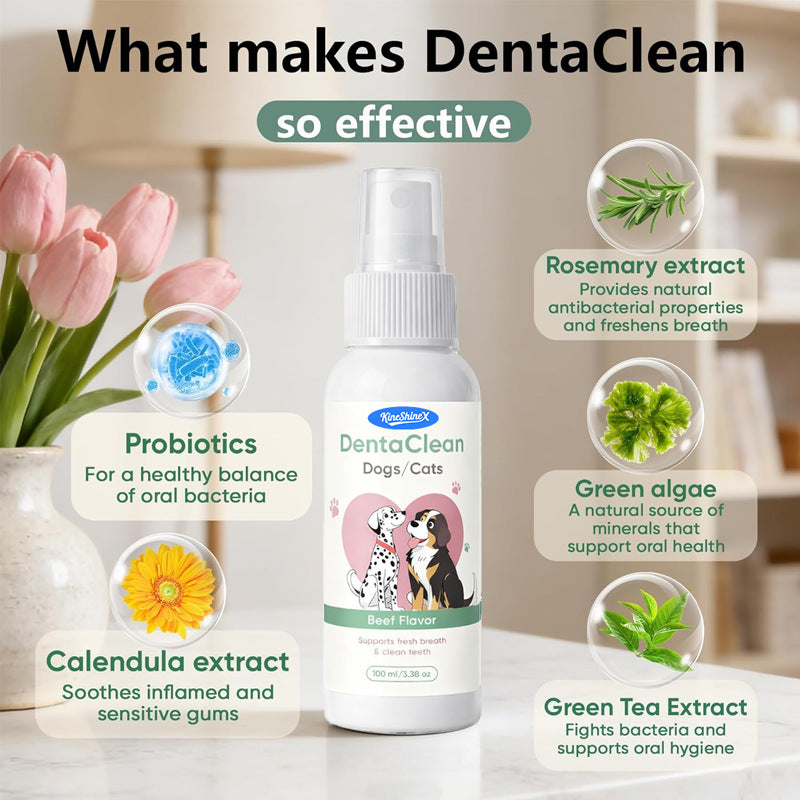 Dual-Use Plant-Based Oral Spray For Pets