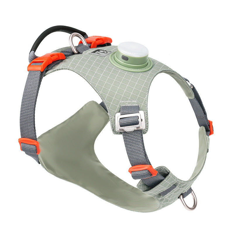 Dog Chest Harness Traction Led Outdoor Night Light