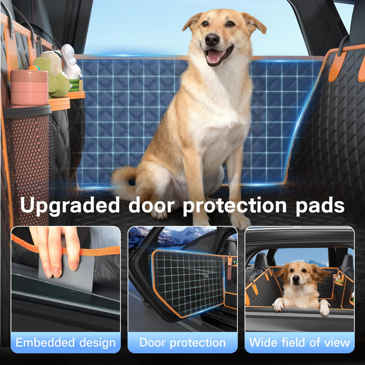 Hard Bottom Dog Back Seat Cover