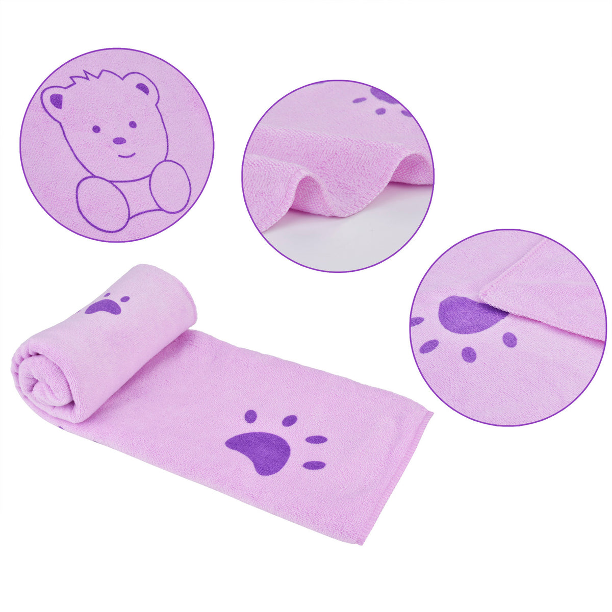 Soft Absorbent Cartoon Bath Towel