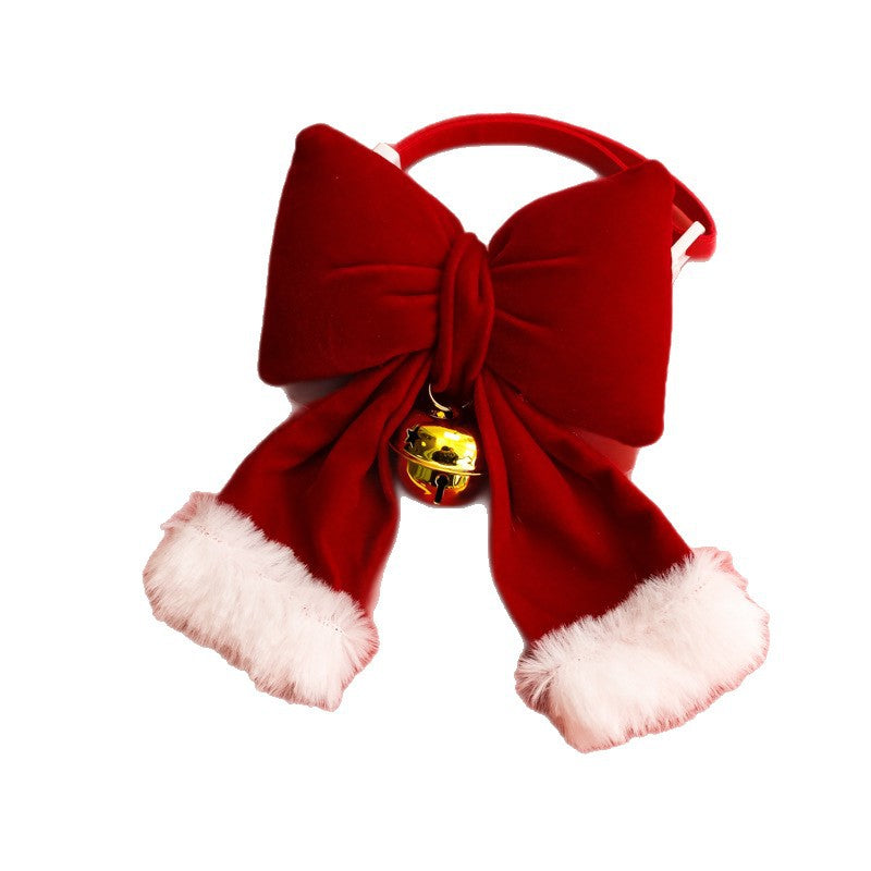 Cartoon Pet Collar With Bow And Bell