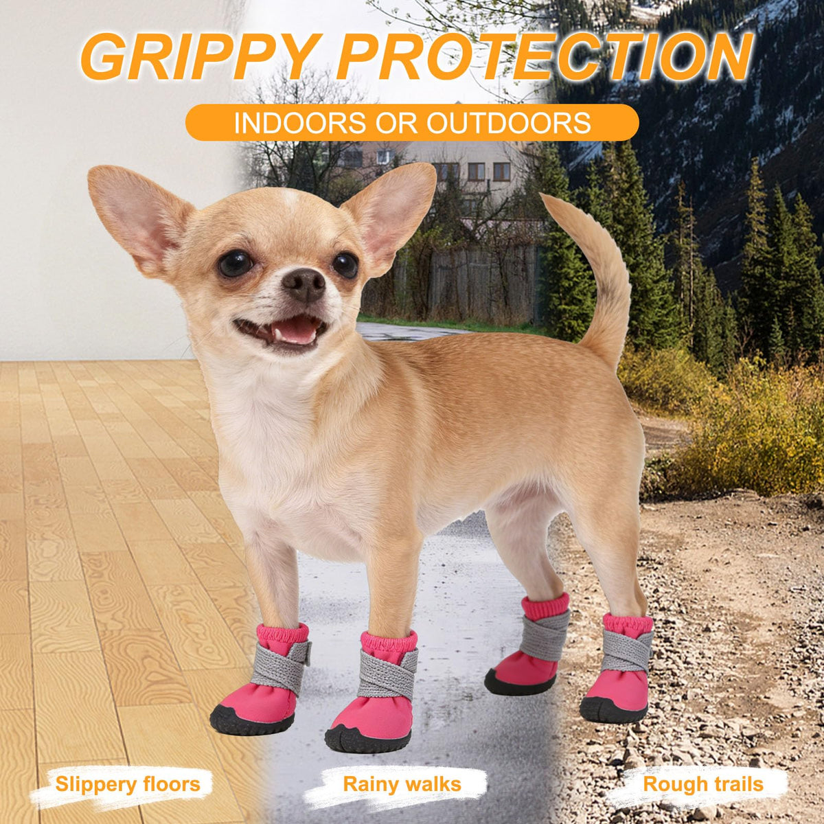 Breathable Anti-Slip Dog Boots For Small Dogs