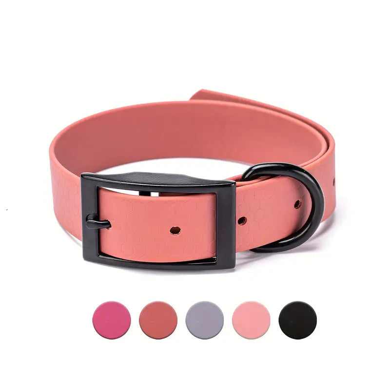 Pvc Honeycomb Embossed Collar Waterproof And Stain-Resistant For Large Dogs