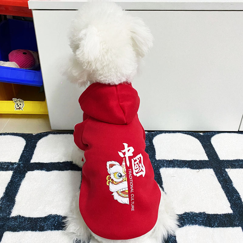 Cartoon Dog Clothes for Autumn and Winter