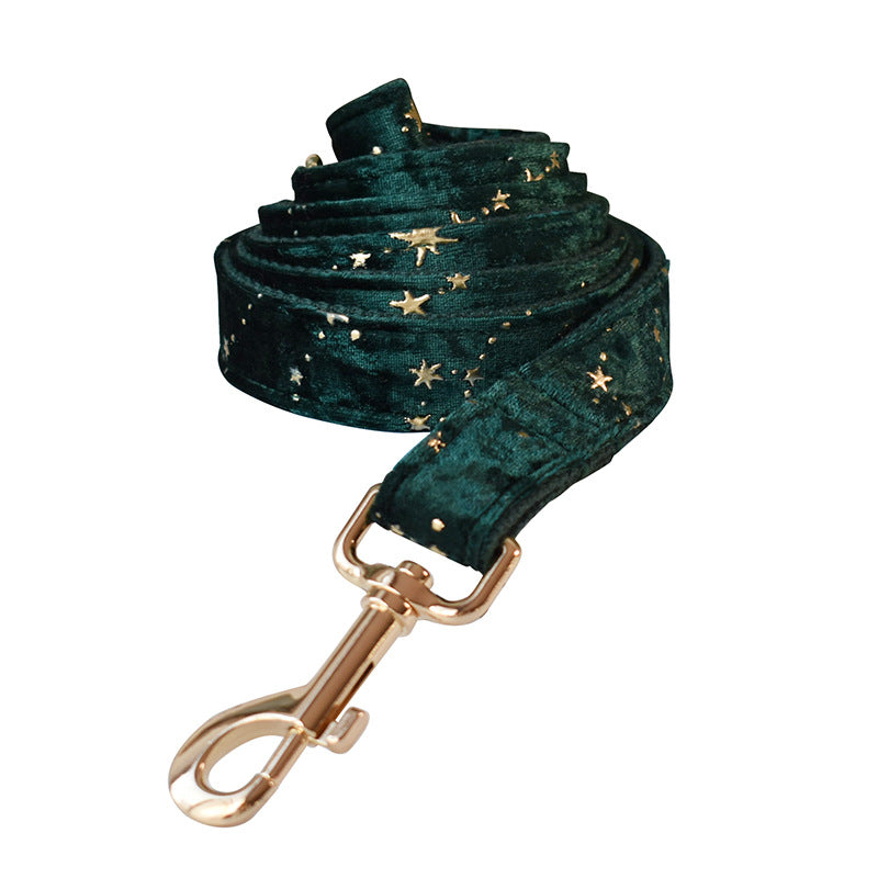 Cotton Dog Collar with Bow Tie