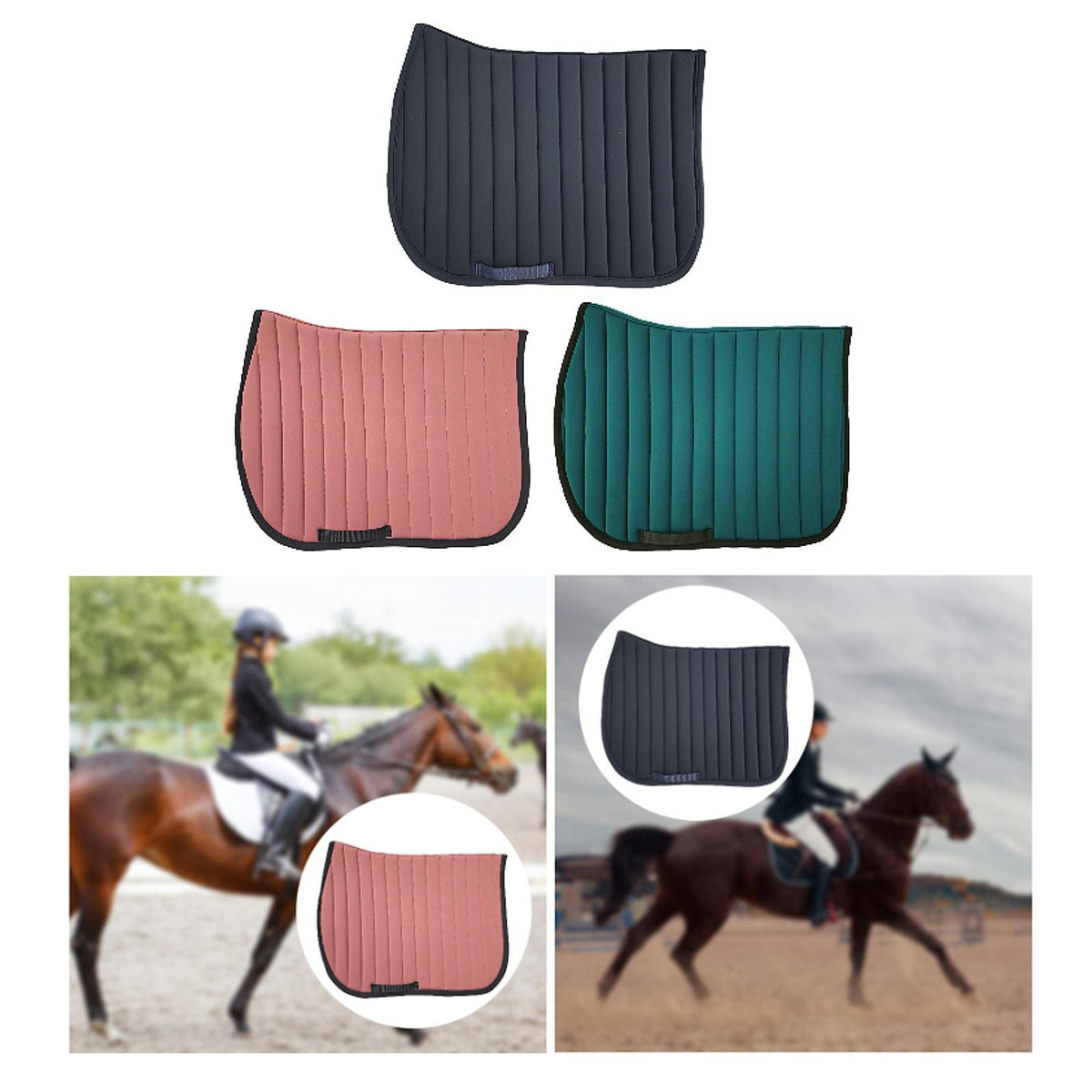 Shock-Absorbing Horse Riding Saddle Sweat Pad