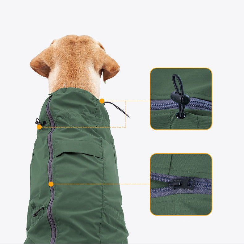 Reflective Dog Clothing With Traction Hole