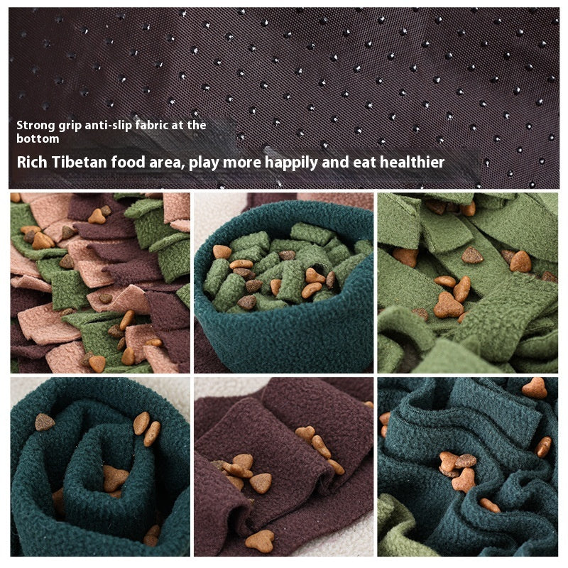 Extra Large Forest Pet Puzzle Food Hiding Anti-Choke Energy Consuming Dog Sniffing Pad