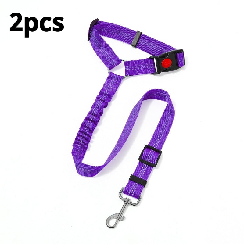 Pet Vehicle-Mounted Traction Rope Safety Belt