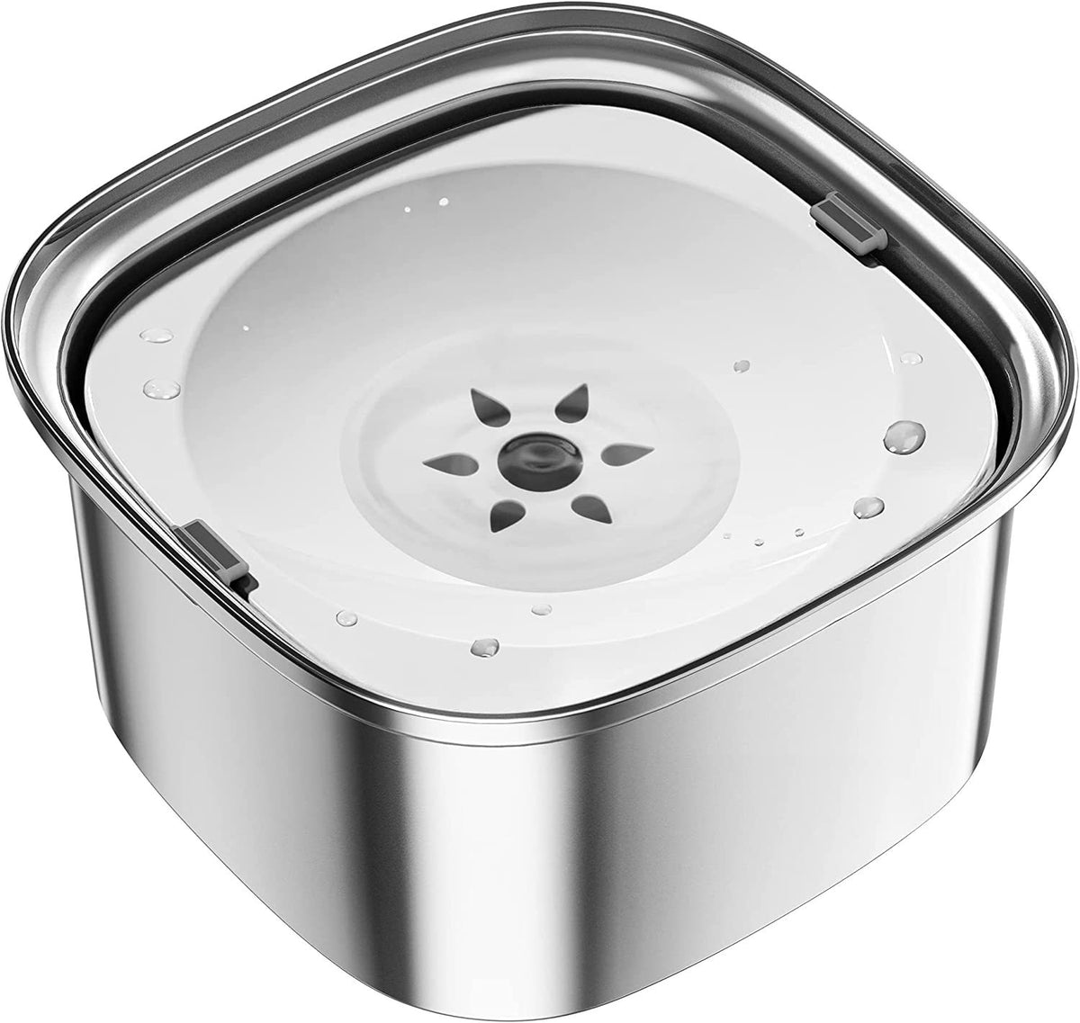 Large Floating Stainless Steel Pet Water Bowl