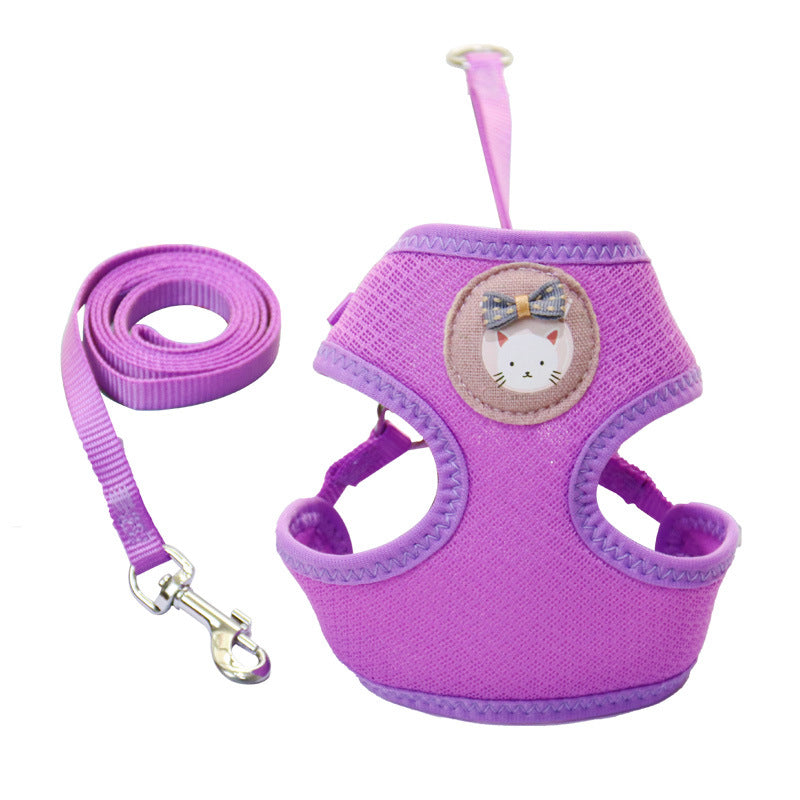 Spring And Summer Vest Dog Small Dog Pomeranian Breathable Chest Strap