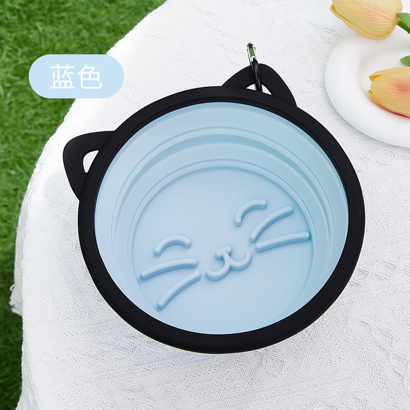 Integrated Folding Pet Double Bowl Outdoor Dedicated